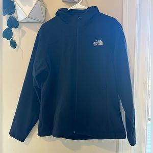 xl black north face shell jacket